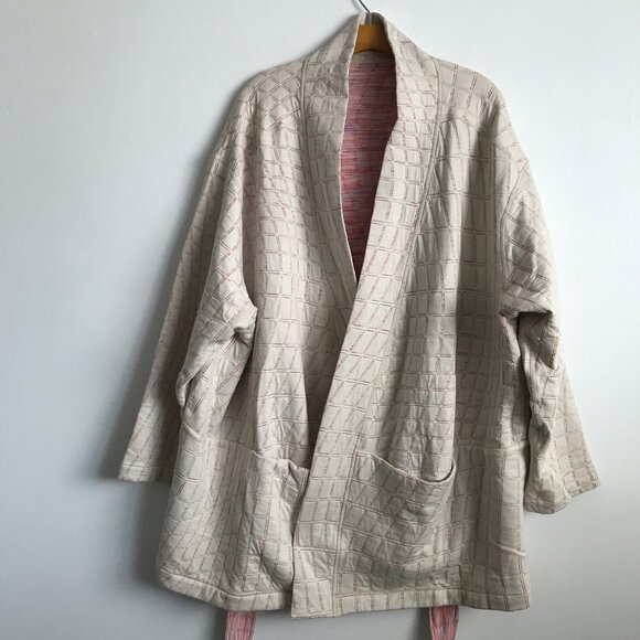 Nike Yoga Kimono Jacket Reversible Quilted Kantha Womens 3X - Picture 3 of 12